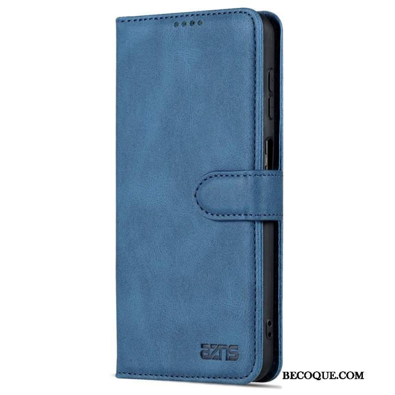 Etui Folio do Samsung Galaxy A13 z Łańcuch Paski W Stylu Vintage Azns