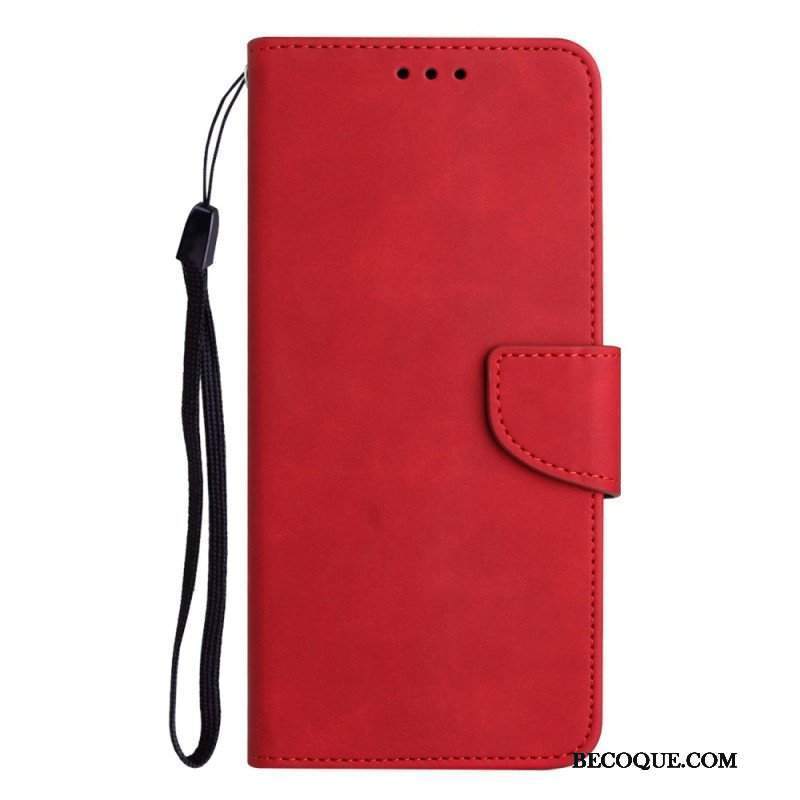 Etui Folio do Samsung Galaxy A13 z Łańcuch Styl Vintage Z Paskami