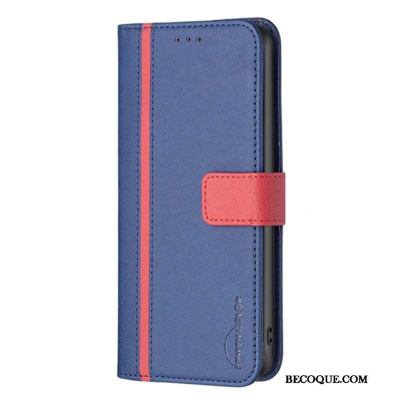 Etui Folio do Samsung Galaxy A14 / A14 5G Dwukolorowy Kolor Binfen