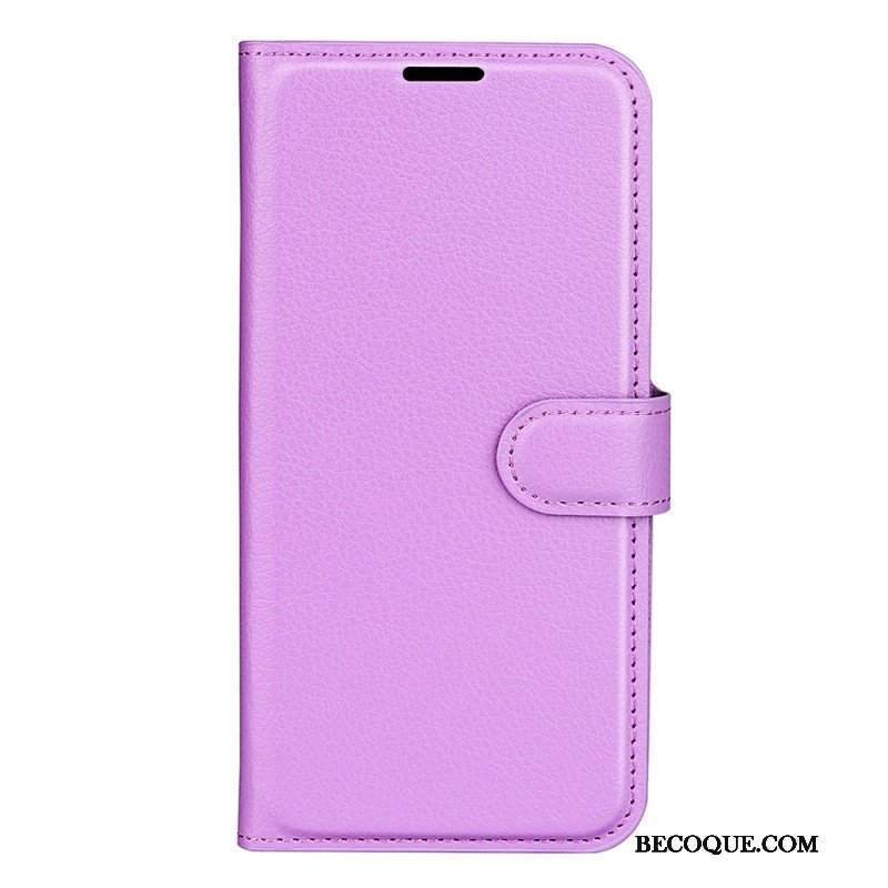 Etui Folio do Samsung Galaxy A14 / A14 5G Klasyczna Sztuczna Skóra