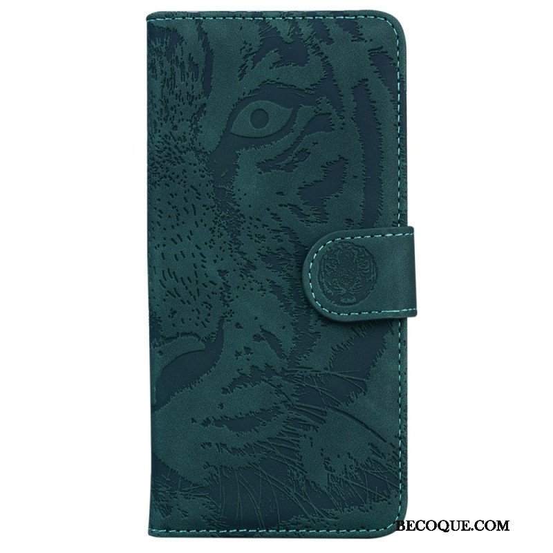 Etui Folio do Samsung Galaxy A14 / A14 5G Nadruk Tygrysa