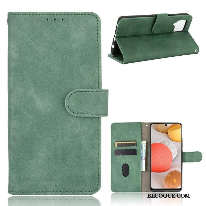 Etui Folio do Samsung Galaxy A42 5G Dotyk Skóry