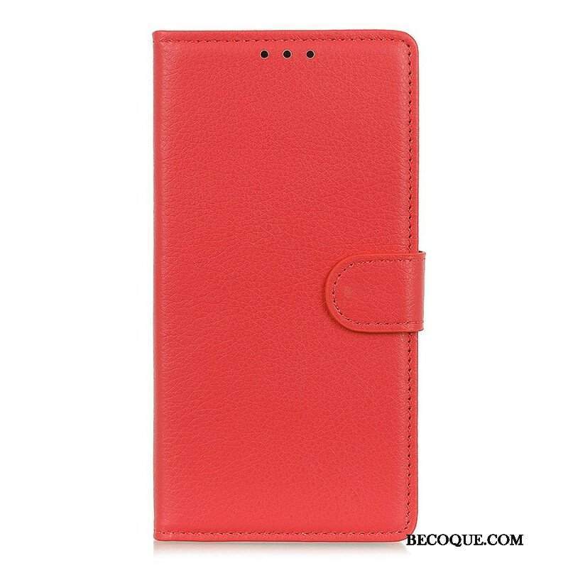 Etui Folio do Samsung Galaxy A42 5G Tekstura Liczi