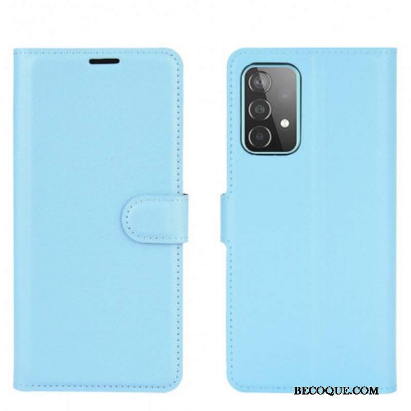 Etui Folio do Samsung Galaxy A52 4G / A52 5G / A52s 5G Klasyczne Liczi