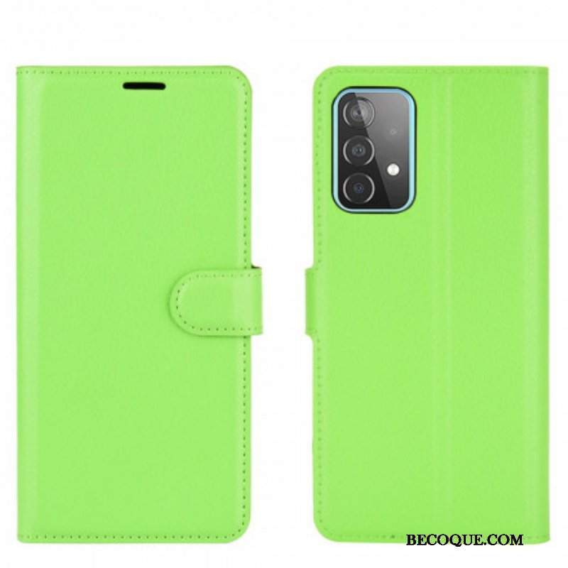 Etui Folio do Samsung Galaxy A52 4G / A52 5G / A52s 5G Klasyczne Liczi