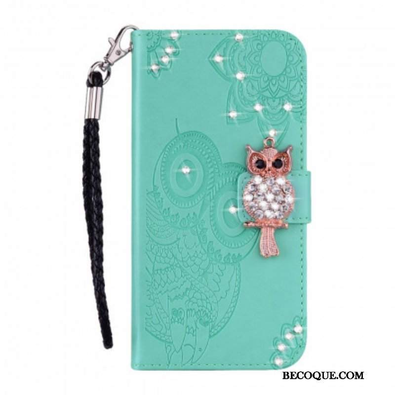 Etui Folio do Samsung Galaxy A52 4G / A52 5G / A52s 5G Sowa Mandala I Urok