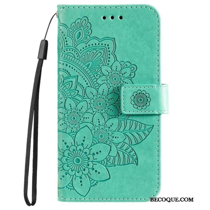 Etui Folio do Samsung Galaxy A53 5G Kwiatowa Mandala