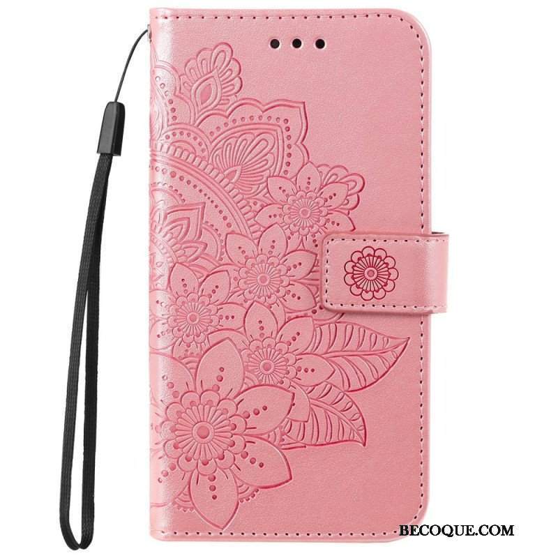 Etui Folio do Samsung Galaxy A53 5G Kwiatowa Mandala