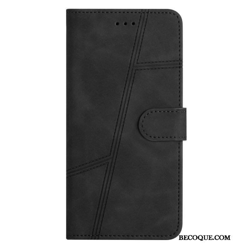 Etui Folio do Samsung Galaxy A53 5G z Łańcuch Linie Smyczy