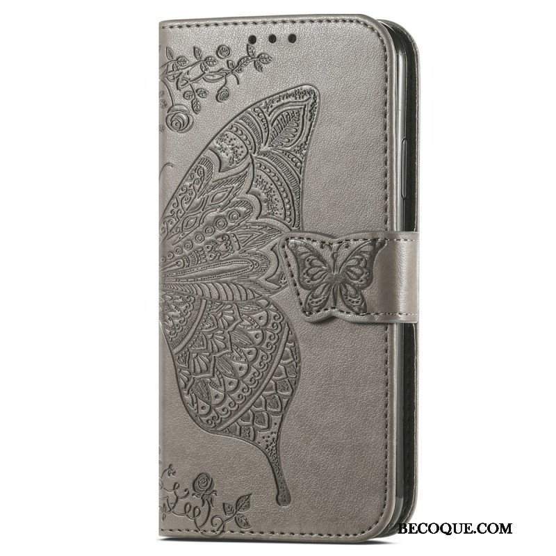 Etui Folio do Samsung Galaxy A54 5G Barokowy Motyl