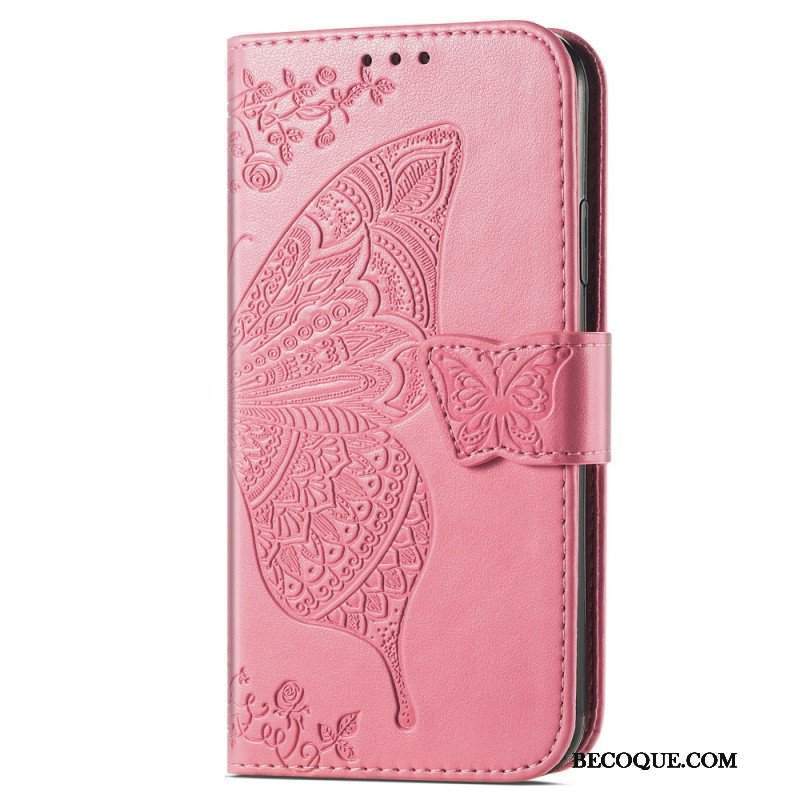 Etui Folio do Samsung Galaxy A54 5G Barokowy Motyl