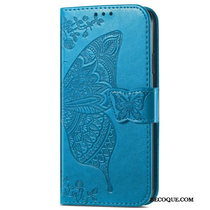 Etui Folio do Samsung Galaxy A54 5G Barokowy Motyl