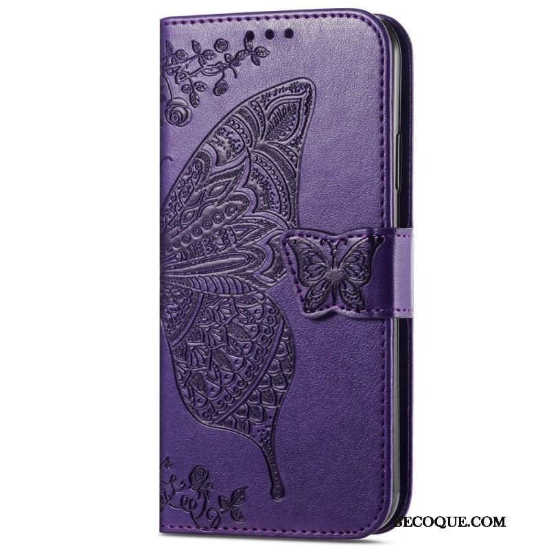 Etui Folio do Samsung Galaxy A54 5G Barokowy Motyl