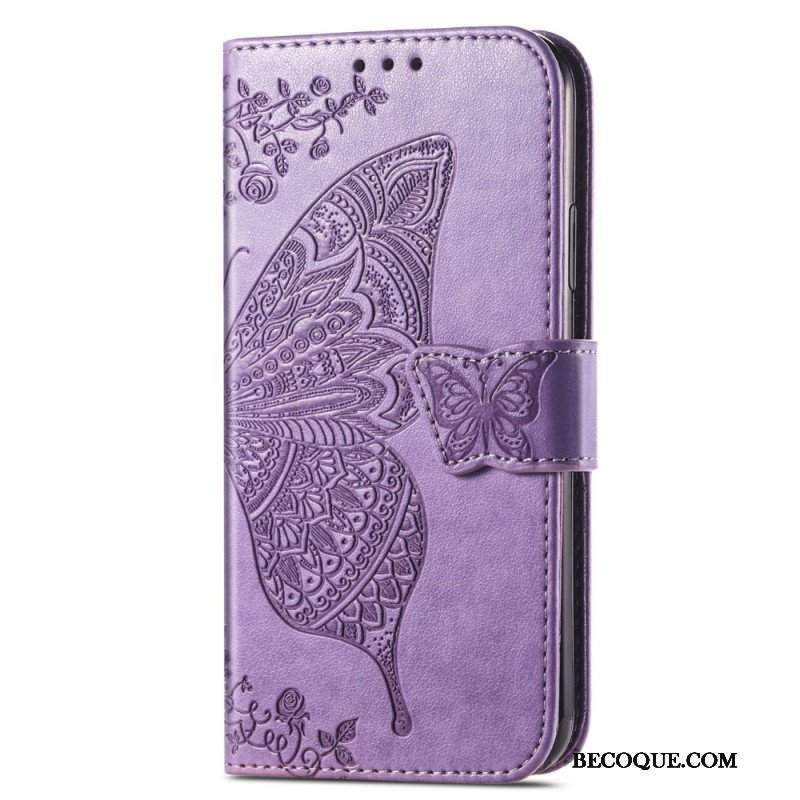 Etui Folio do Samsung Galaxy A54 5G Barokowy Motyl