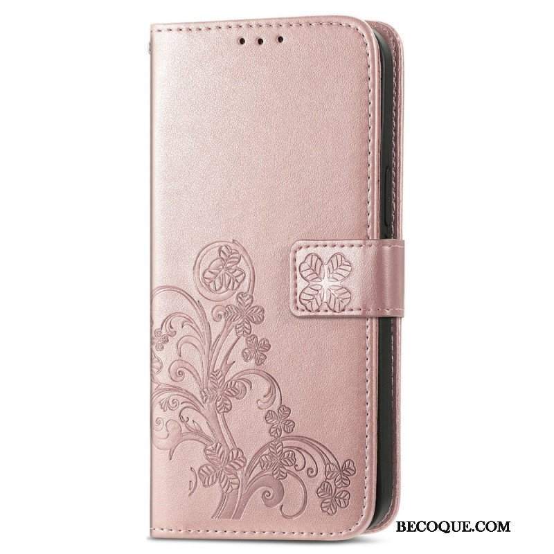 Etui Folio do Samsung Galaxy A54 5G Czterolistna Koniczyna