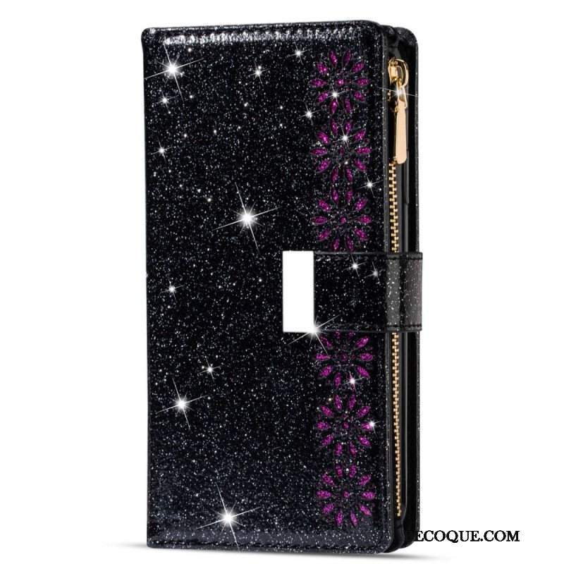 Etui Folio do Samsung Galaxy A54 5G Portfel Cekinowy Portfel