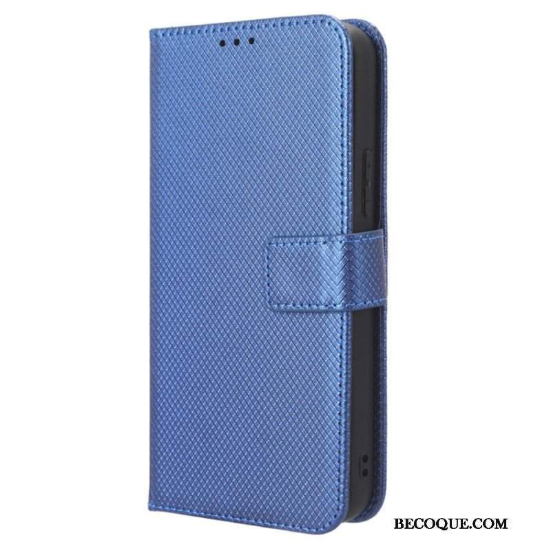 Etui Folio do Samsung Galaxy A54 5G z Łańcuch Styl Z Paskami