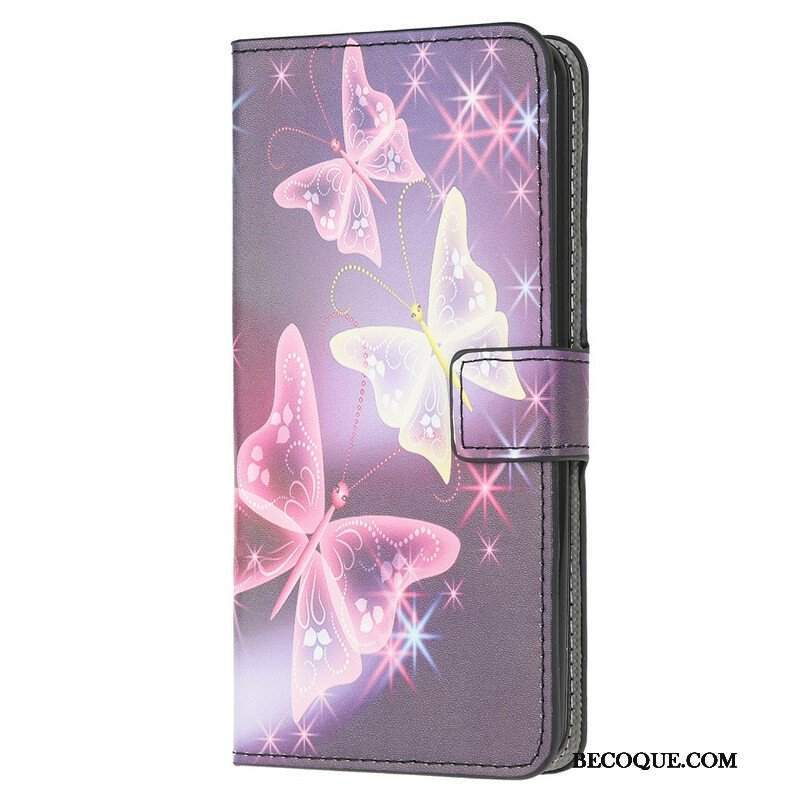 Etui Folio do Samsung Galaxy M12 / A12 Królewski Motyl