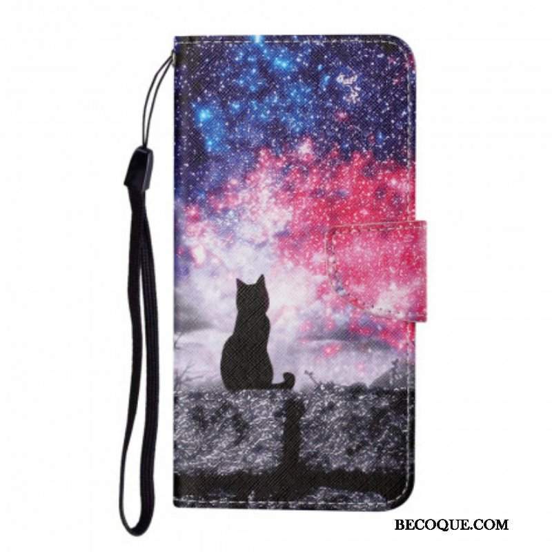 Etui Folio do Samsung Galaxy M12 / A12 Opowieści O Kotach Ze Smyczą