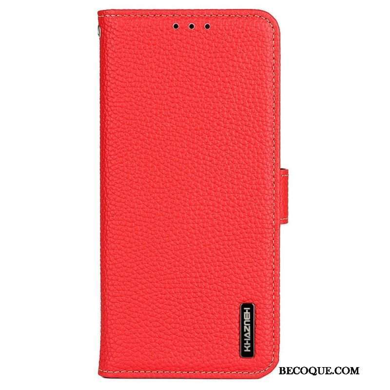 Etui Folio do Samsung Galaxy M13 Khazneh Skóra Liczi