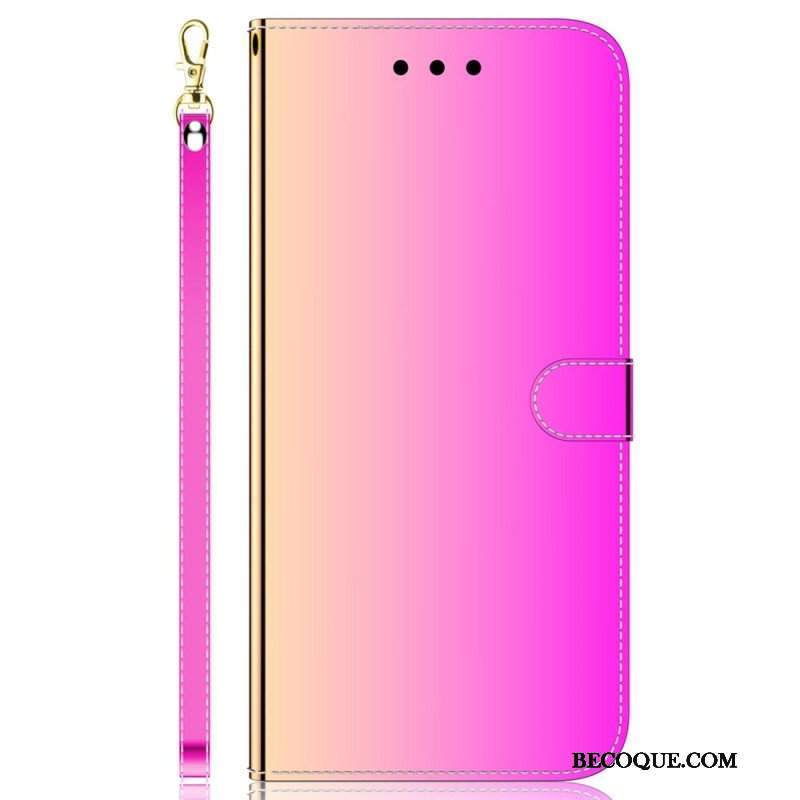 Etui Folio do Samsung Galaxy M13 Lustro I Smycz