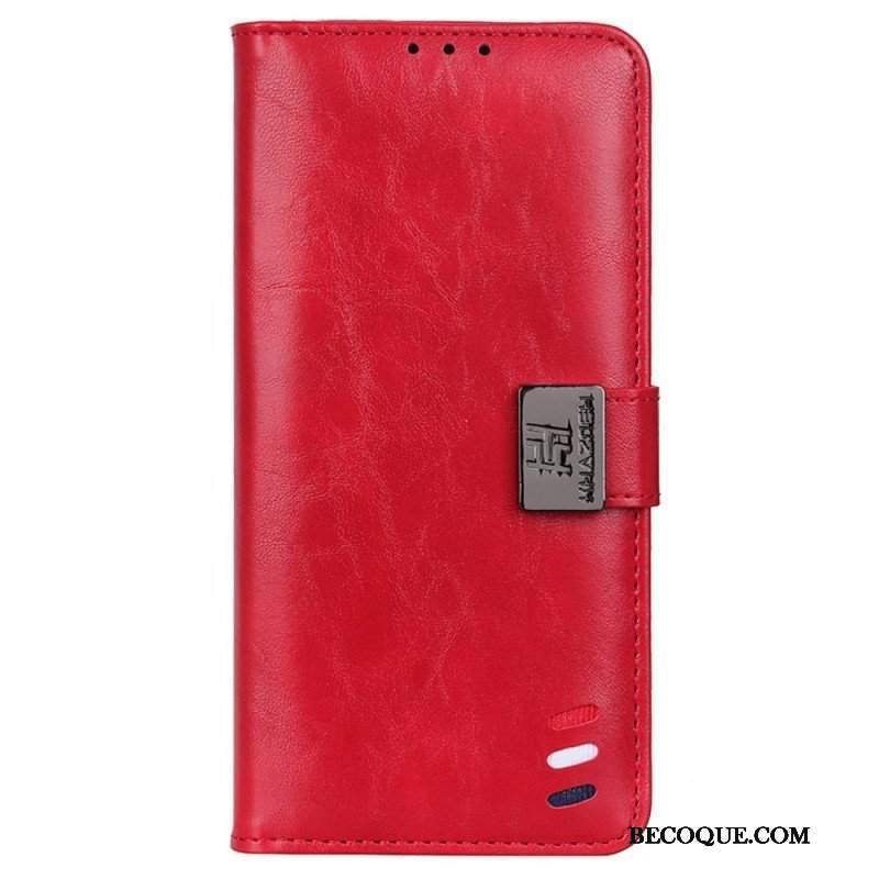 Etui Folio do Samsung Galaxy M13 Trójkolorowe Srebrne Zapięcie