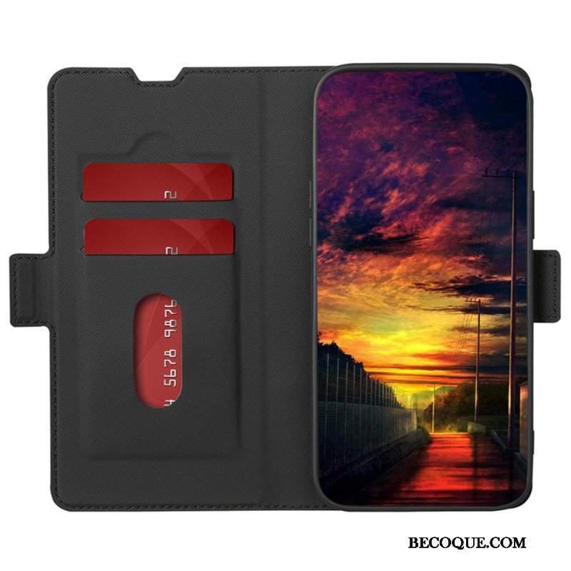 Etui Folio do Samsung Galaxy M13 Ultra Cienki Dwukolorowy