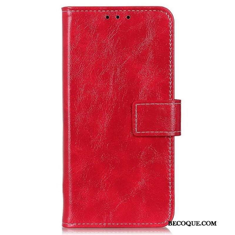 Etui Folio do Samsung Galaxy M23 5G Błyszcząca Sztuczna Skóra