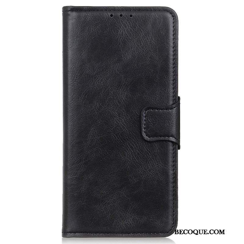 Etui Folio do Samsung Galaxy M23 5G Dwustronne Zapięcie Z Efektem Skóry