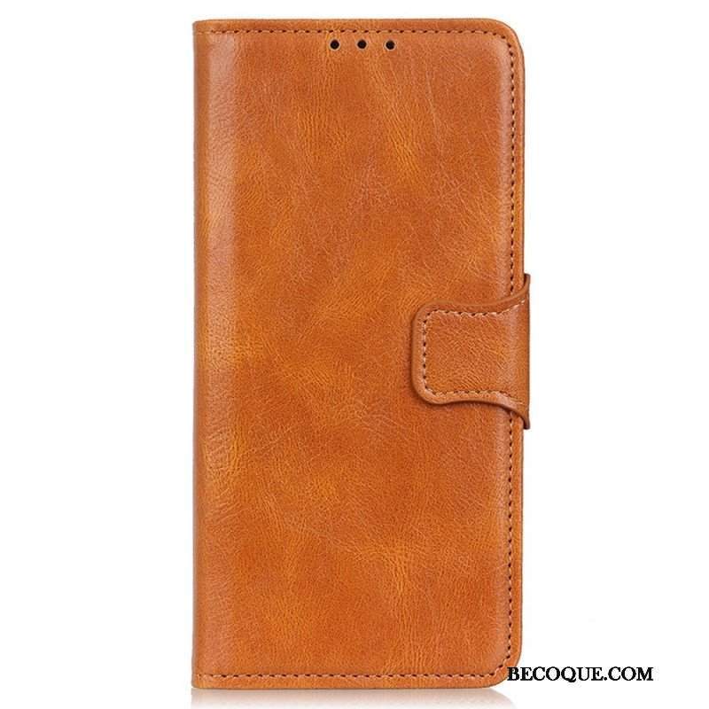 Etui Folio do Samsung Galaxy M23 5G Dwustronne Zapięcie Z Efektem Skóry