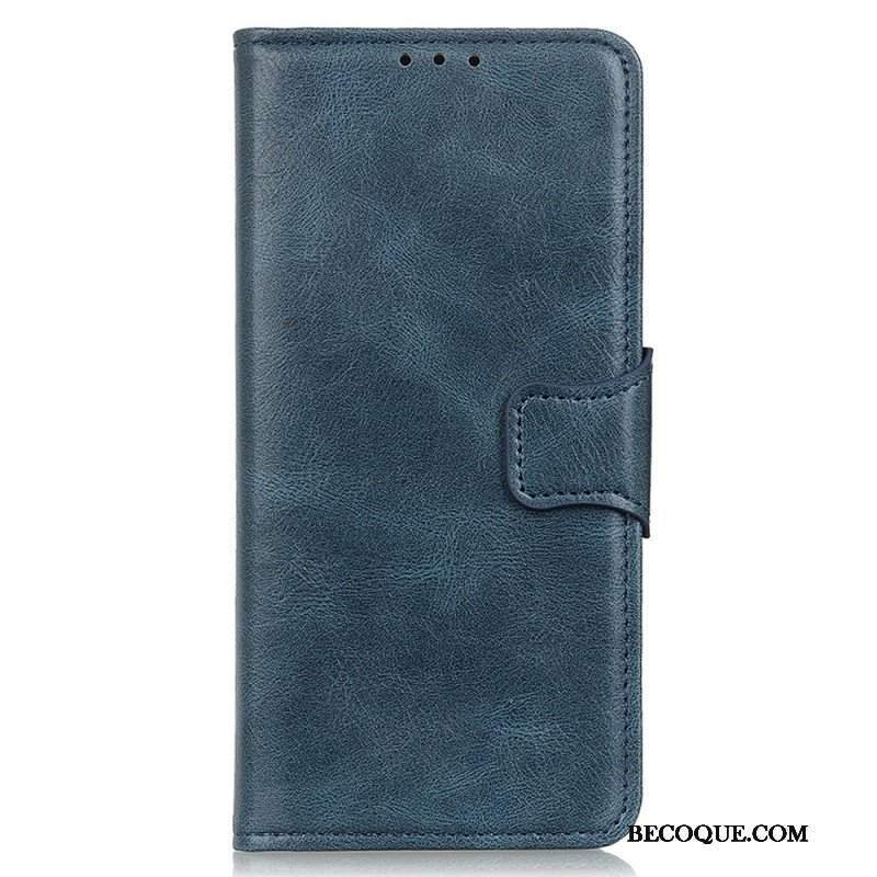 Etui Folio do Samsung Galaxy M23 5G Dwustronne Zapięcie Z Efektem Skóry