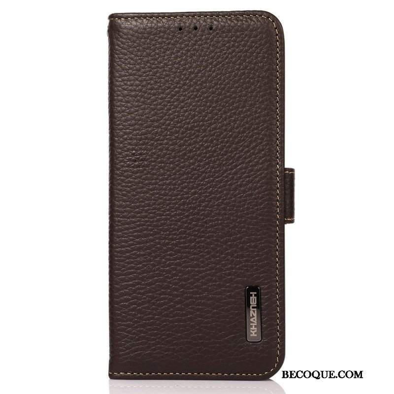 Etui Folio do Samsung Galaxy M23 5G Skóra Liczi Khazneh Rfid