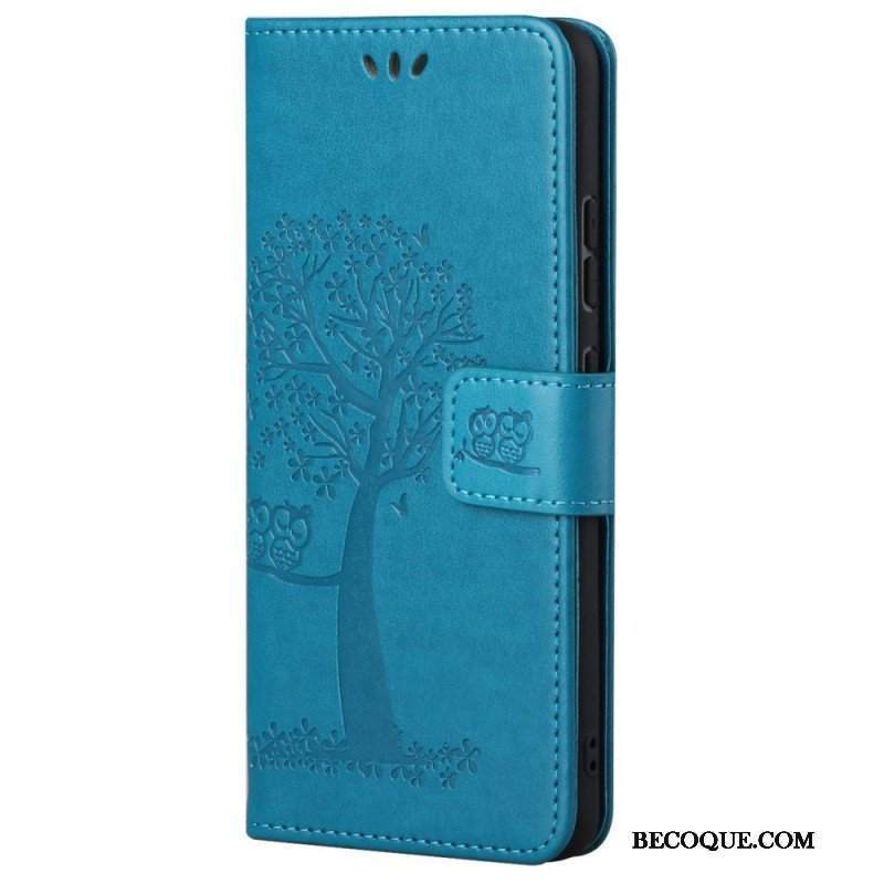 Etui Folio do Samsung Galaxy M23 5G Sowa Drzewo