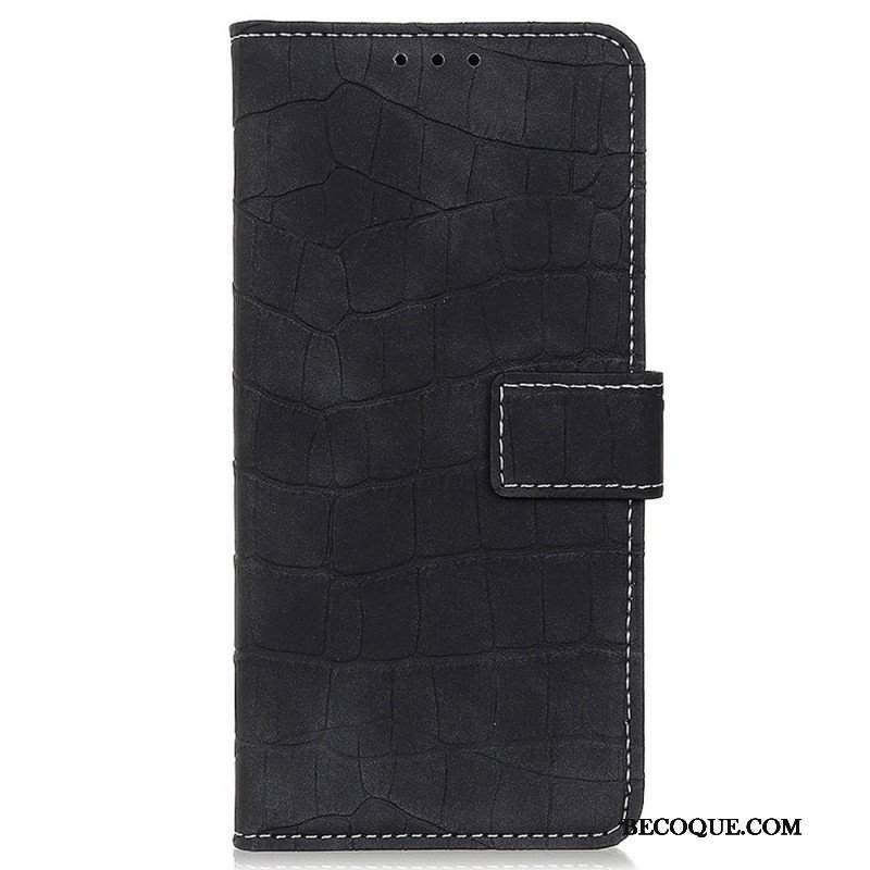 Etui Folio do Samsung Galaxy M23 5G Styl Skóry Krokodyla