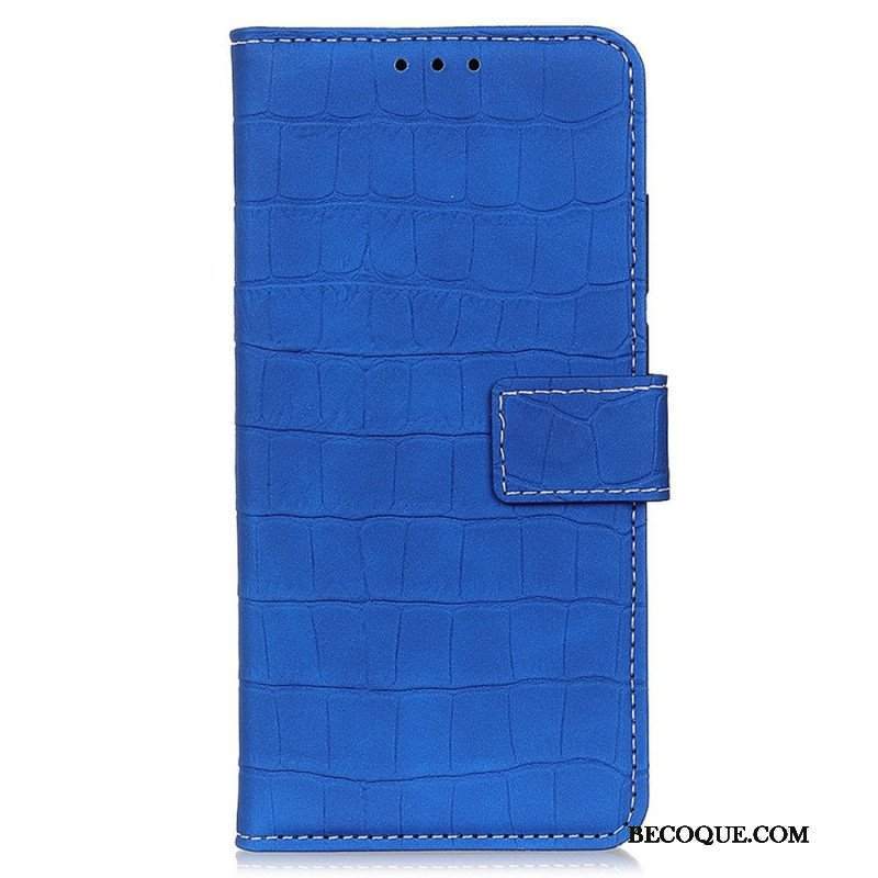 Etui Folio do Samsung Galaxy M23 5G Styl Skóry Krokodyla