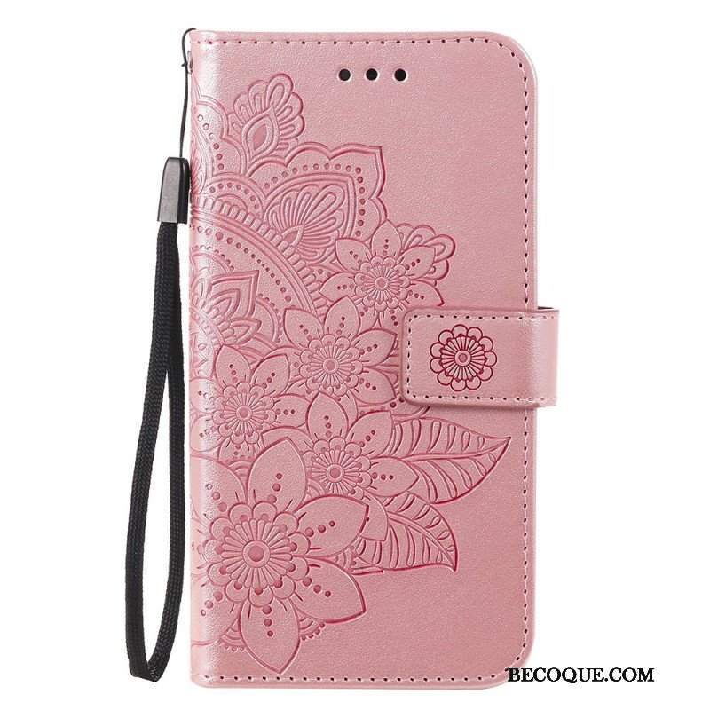 Etui Folio do Samsung Galaxy M32 Kwiatowa Mandala