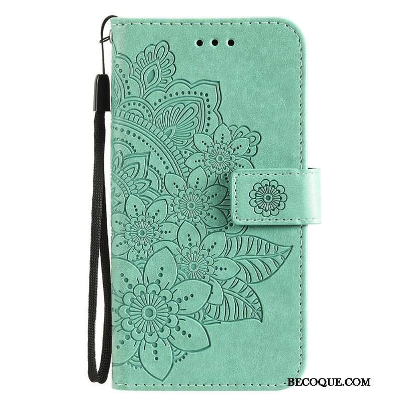 Etui Folio do Samsung Galaxy M32 Kwiatowa Mandala