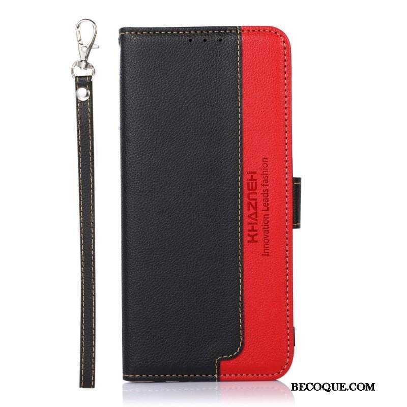 Etui Folio do Samsung Galaxy M32 Rfid Khazneh W Stylu Liczi