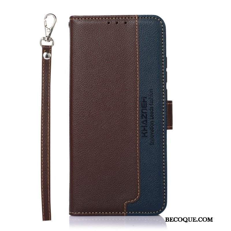 Etui Folio do Samsung Galaxy M32 Rfid Khazneh W Stylu Liczi