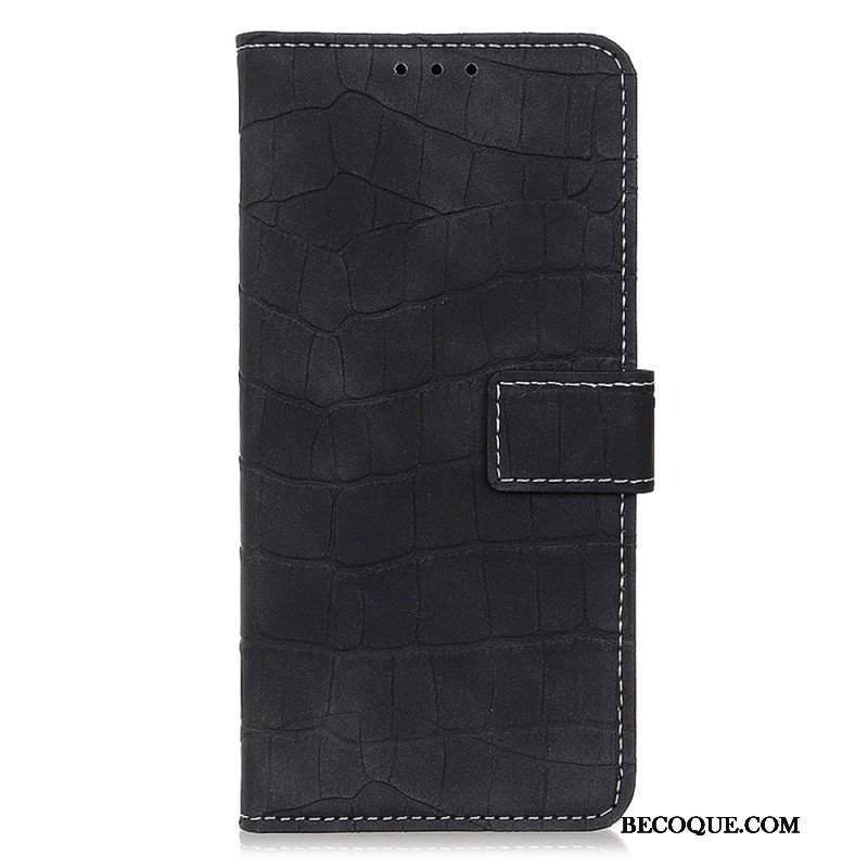 Etui Folio do Samsung Galaxy M33 5G Efekt Skóry Krokodyla