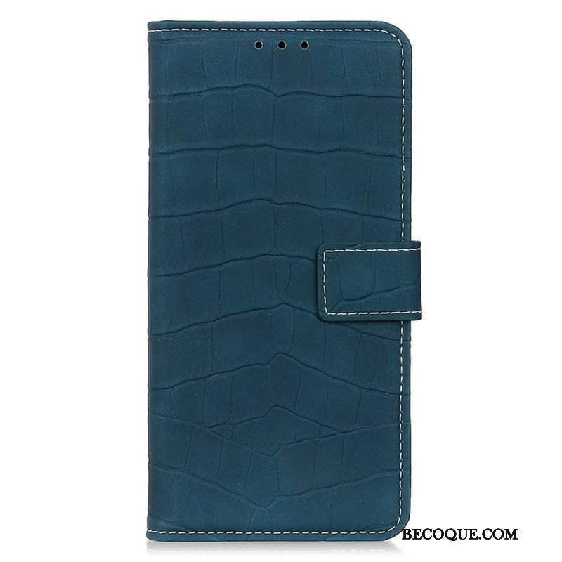 Etui Folio do Samsung Galaxy M33 5G Efekt Skóry Krokodyla