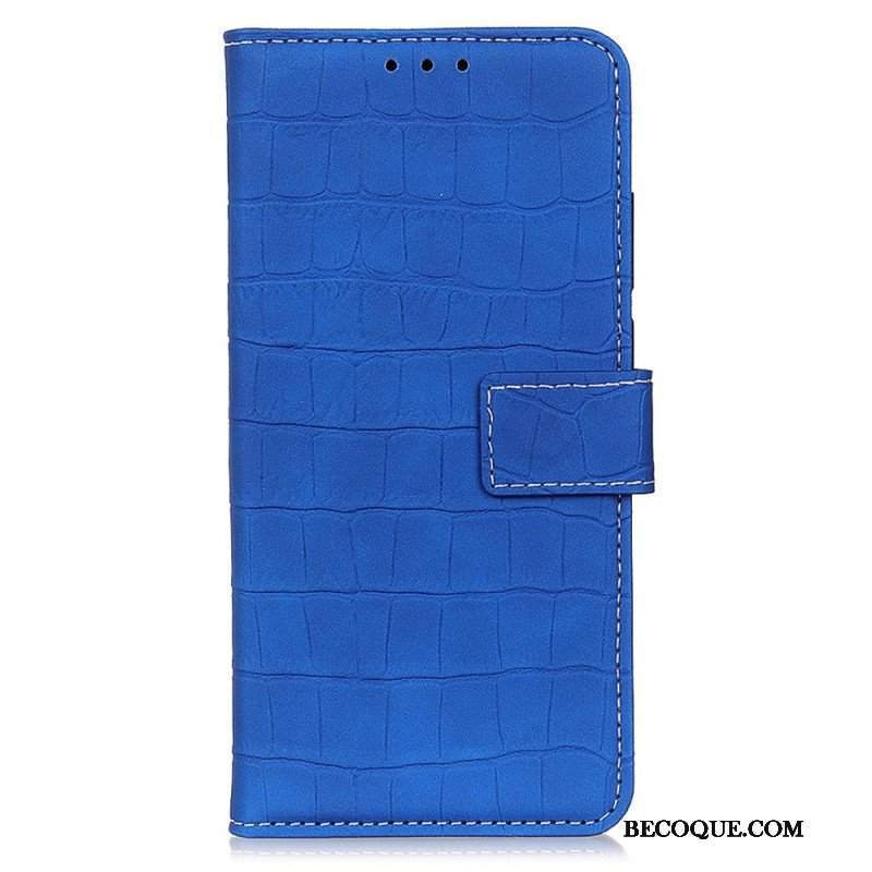 Etui Folio do Samsung Galaxy M33 5G Efekt Skóry Krokodyla