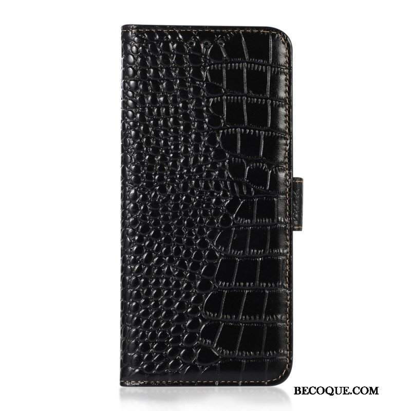 Etui Folio do Samsung Galaxy M33 5G Rfid W Stylu Krokodyla