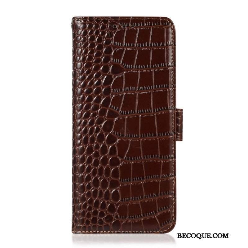 Etui Folio do Samsung Galaxy M33 5G Rfid W Stylu Krokodyla