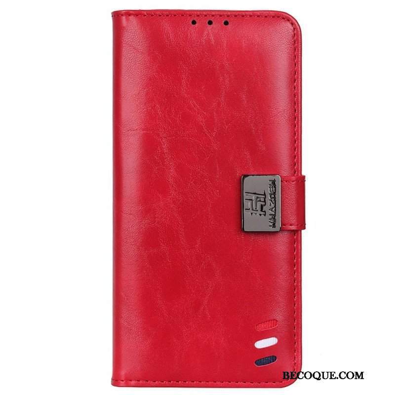 Etui Folio do Samsung Galaxy M33 5G Trójkolorowe Srebrne Zapięcie