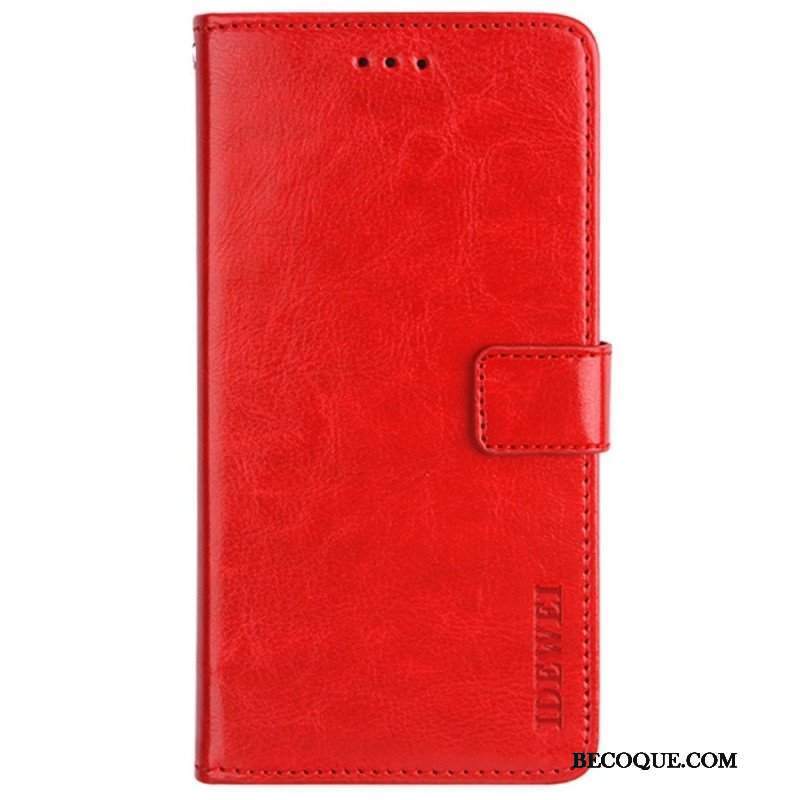 Etui Folio do Samsung Galaxy M52 5G Imitacja Skóry Idewei