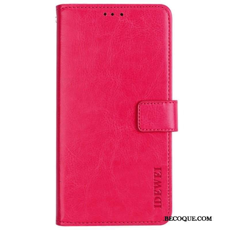 Etui Folio do Samsung Galaxy M52 5G Imitacja Skóry Idewei