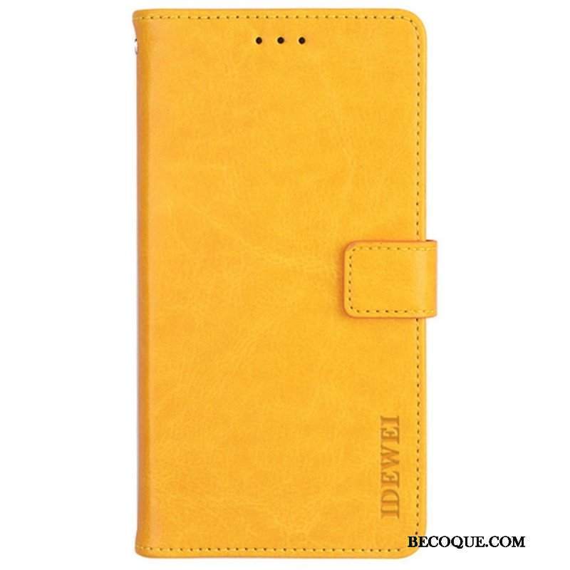 Etui Folio do Samsung Galaxy M52 5G Imitacja Skóry Idewei