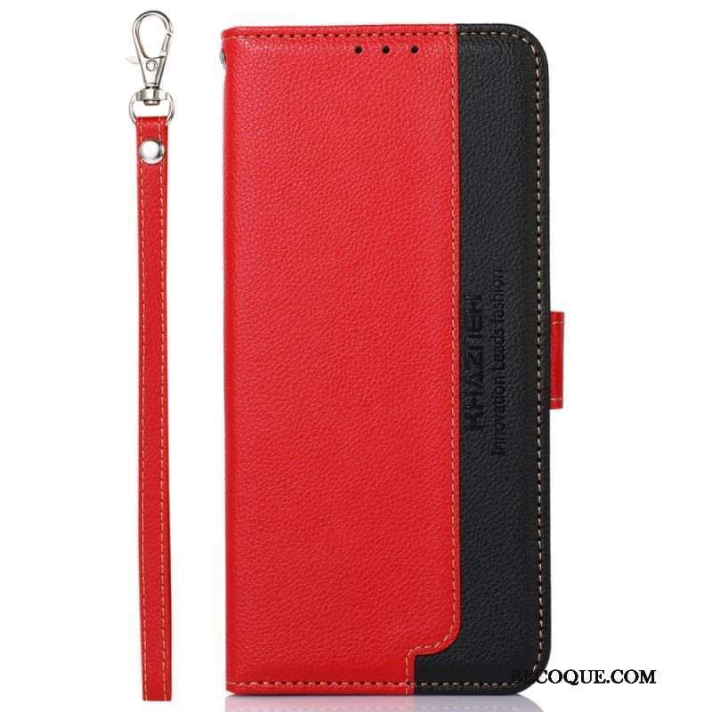 Etui Folio do Samsung Galaxy M52 5G Rfid Khazneh W Stylu Liczi