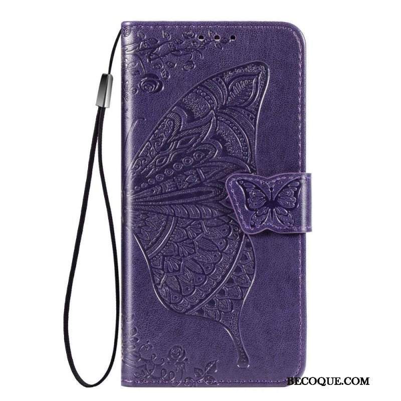 Etui Folio do Samsung Galaxy M53 5G Barokowy Motyl